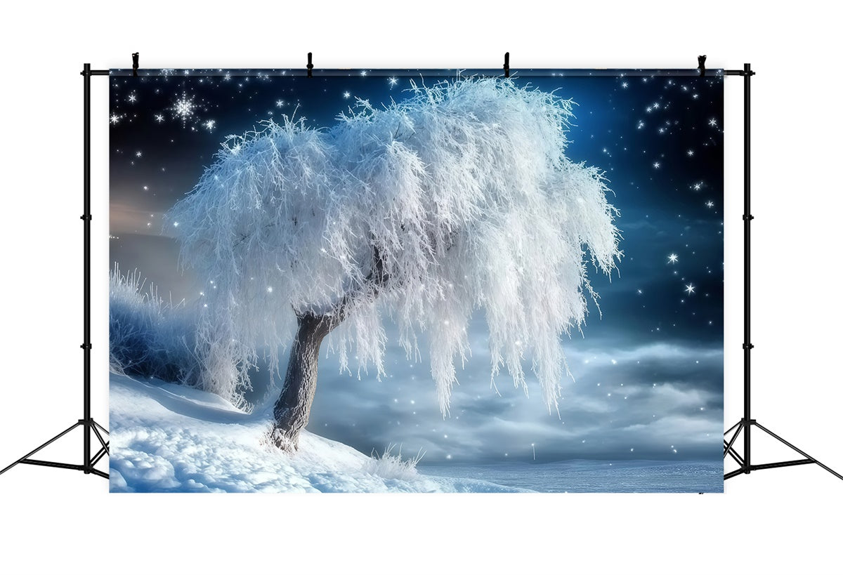 Winter Forest Backdrop Snowfall Serenity Grove Backdrop UK MRR7-106