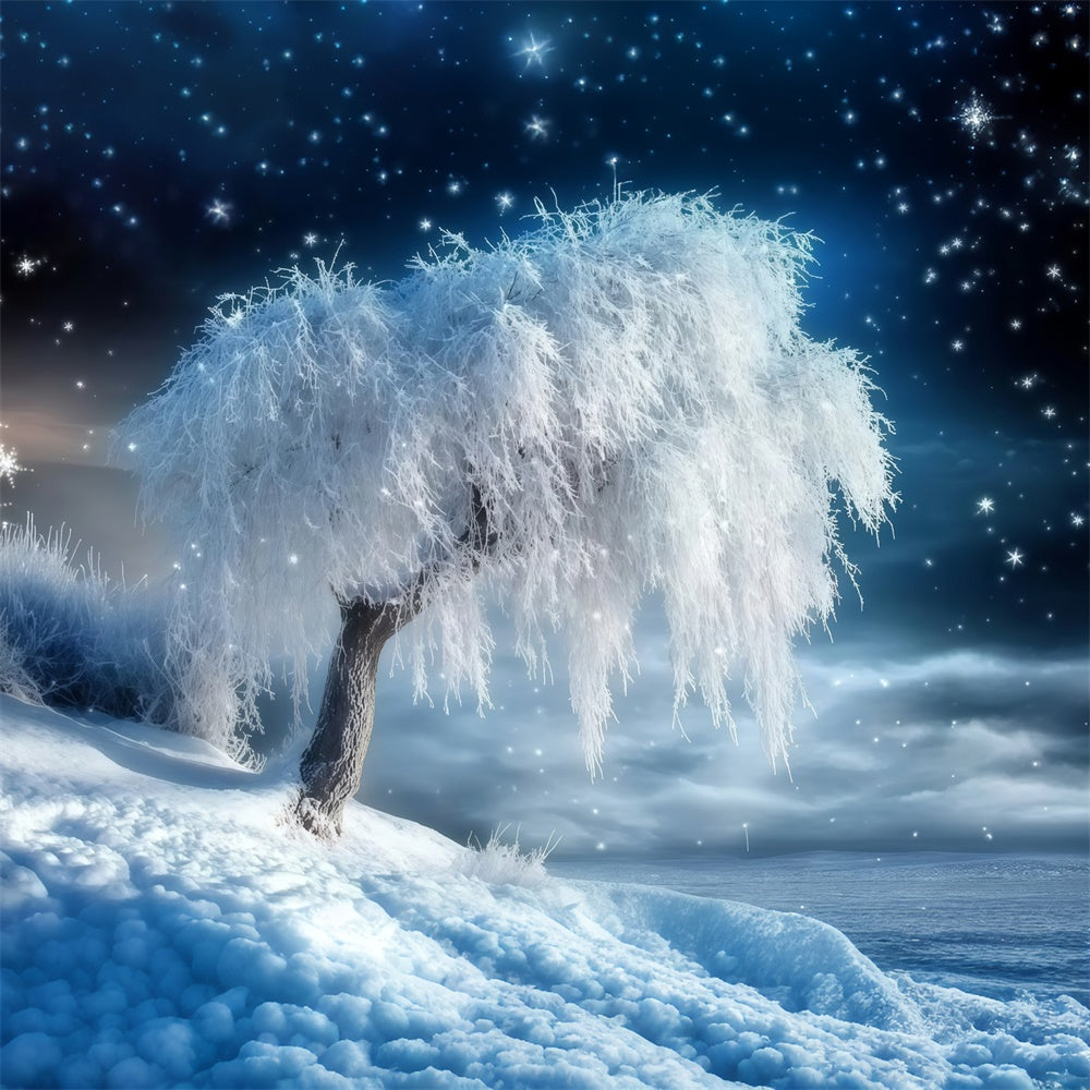 Winter Forest Backdrop Snowfall Serenity Grove Backdrop UK MRR7-106