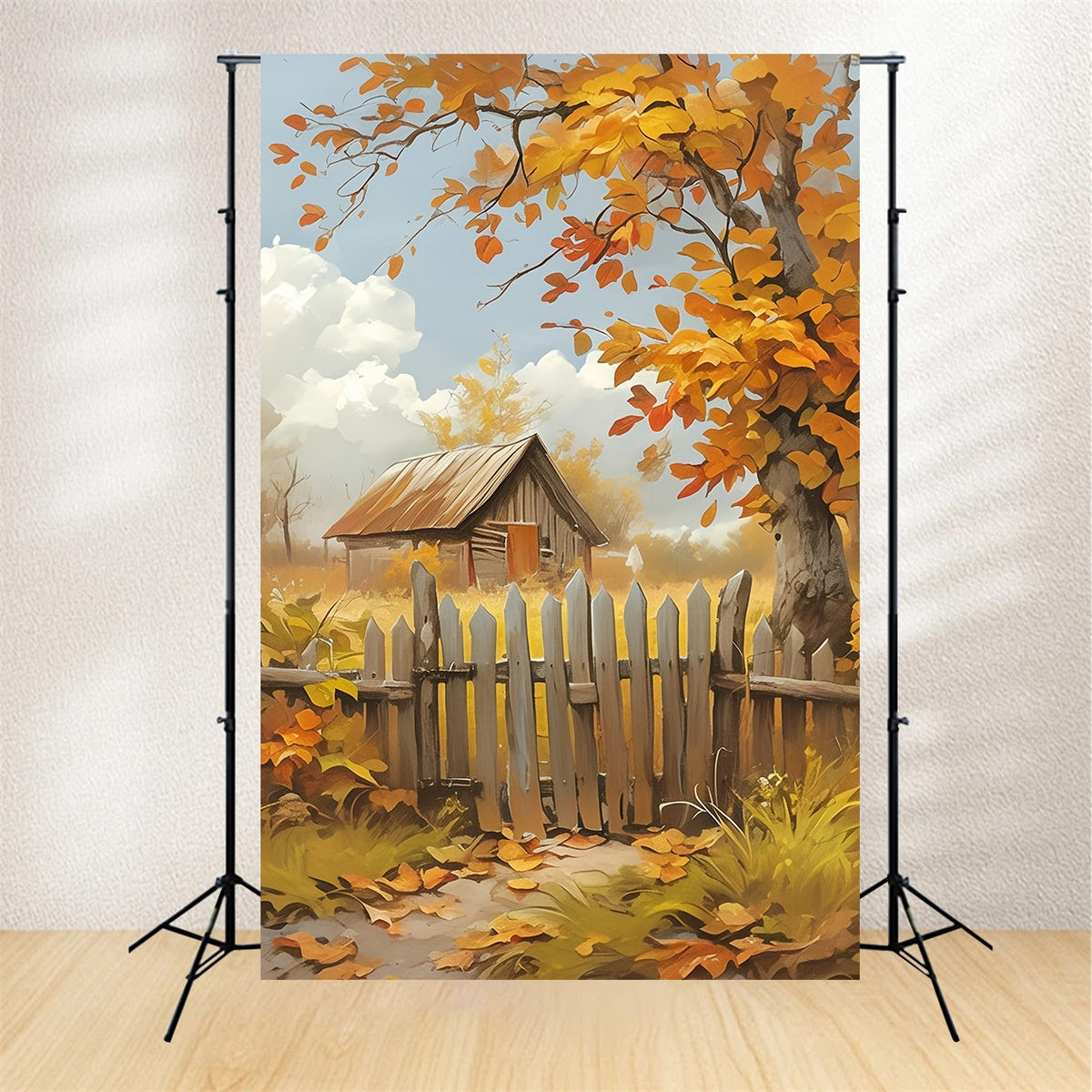Fall Photoshoot Backdrop Breeze Cottage Dream Backdrop UK MRR7-141
