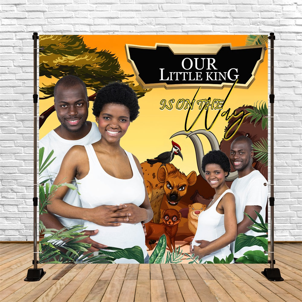 Backdrop For Baby Shower Wild Kingdom Baby Custom Backdrop UK MRR7-17