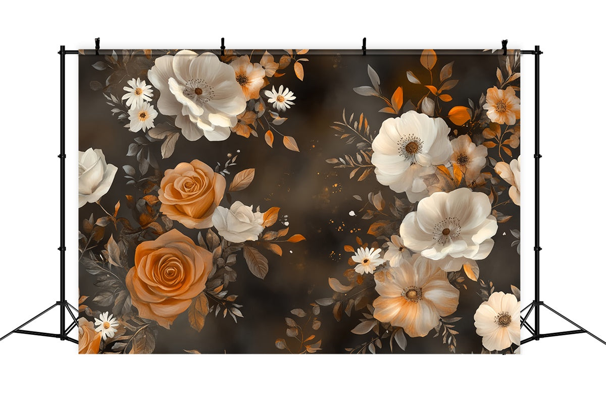 Backdrops Fine Art Autumn Elegance Floral Fabric Backdrop UK MRR7-191