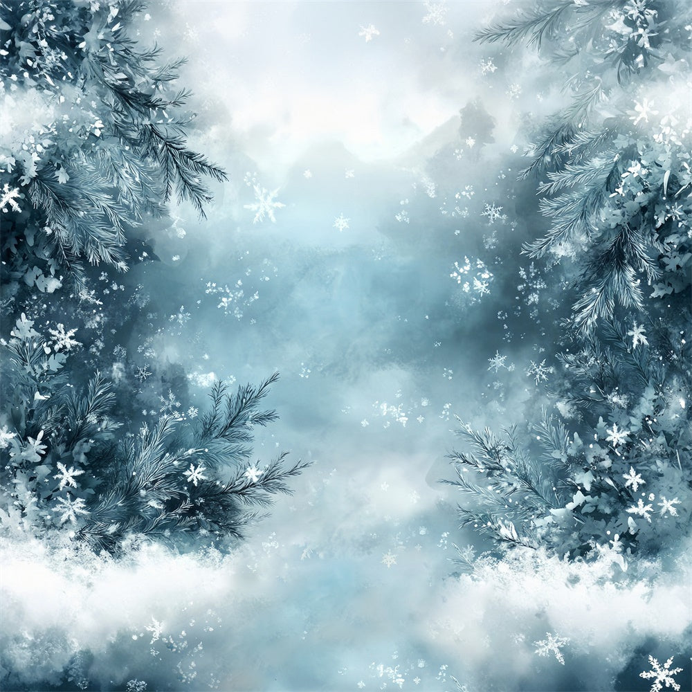Fine Art Backdrops Winter Frosty Wonderland Cloth Backdrop UK MRR7-196