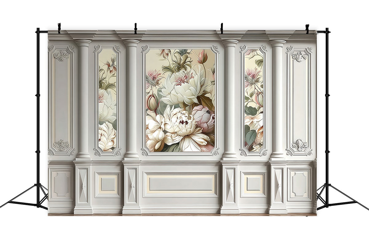 Rococo Backdrop Garden Carved Vintage Wall Backdrop UK MRR7-216