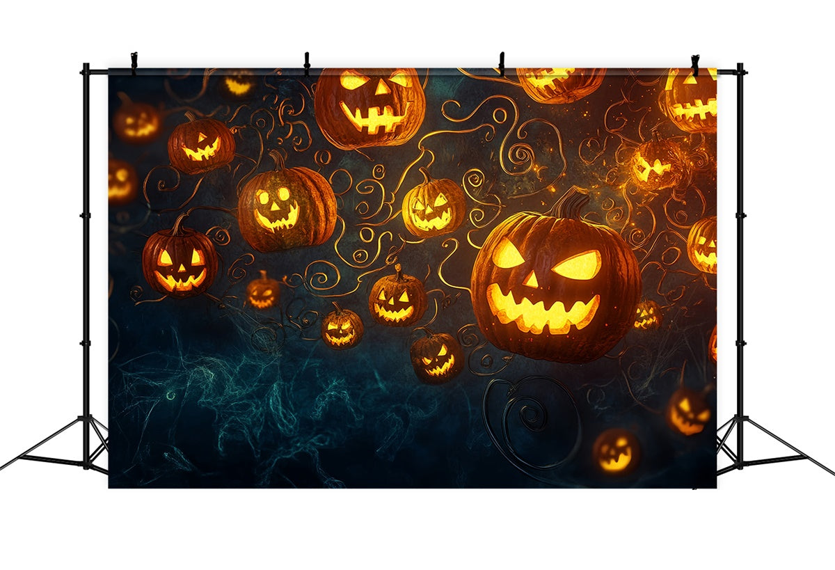 Halloween Backdrops Floating Pumpkin Frenzy Backdrop UK MRR7-23