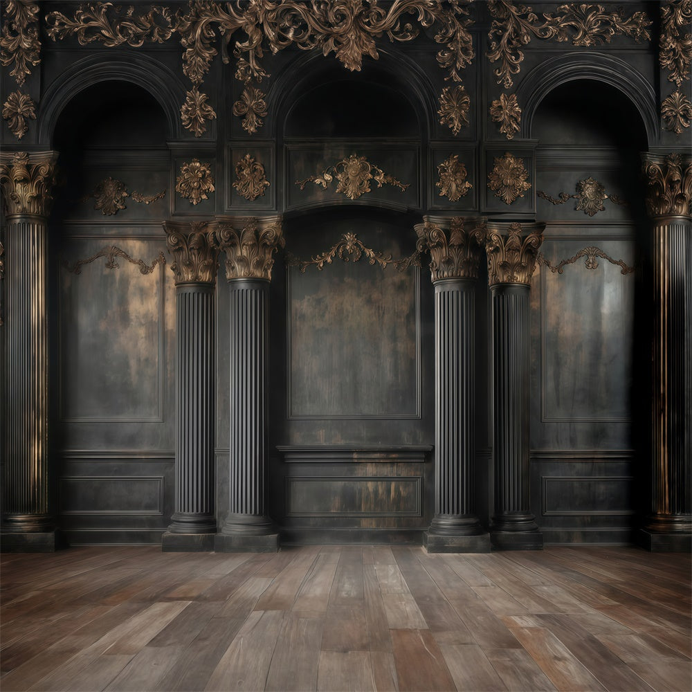 Vintage Backdrops Gothic Luxe Pillar Room Backdrop UK MRR7-232