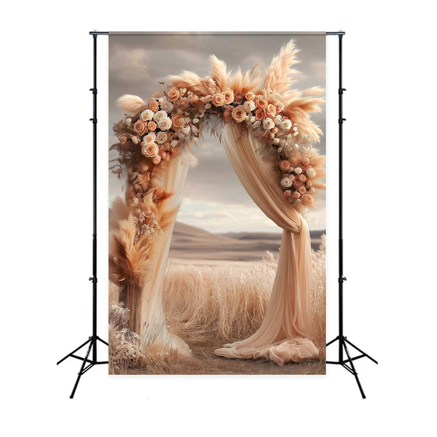 Bohemian Backdrops Rustic Field Ceremony Backdrop UK MRR7-276