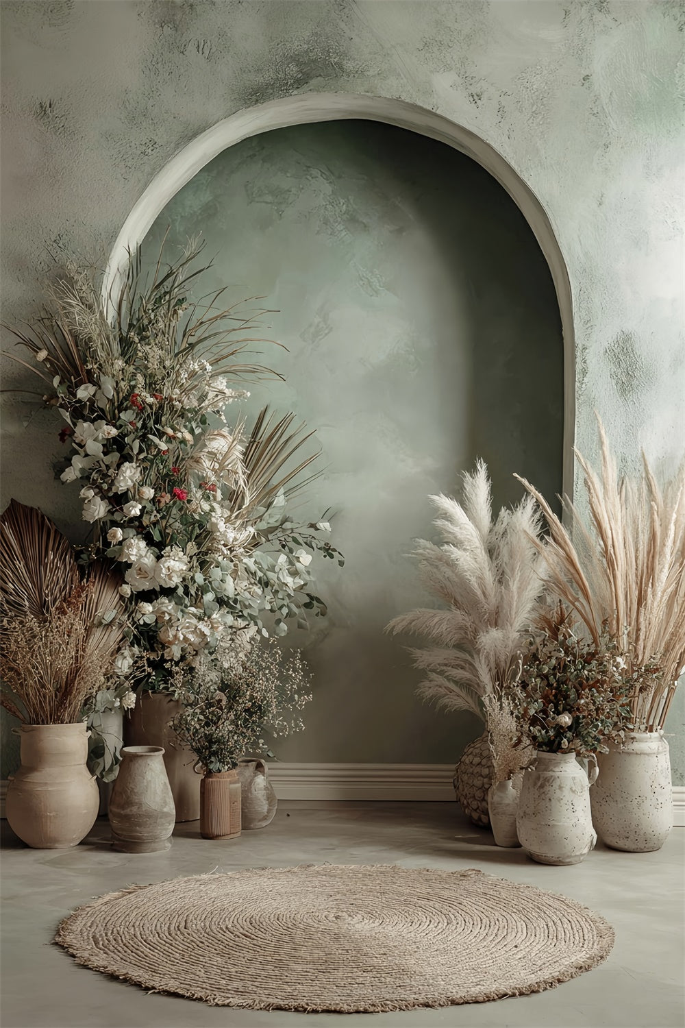 Bohemian Style Backdrop Boho Botanical Nook Backdrop UK MRR7-280