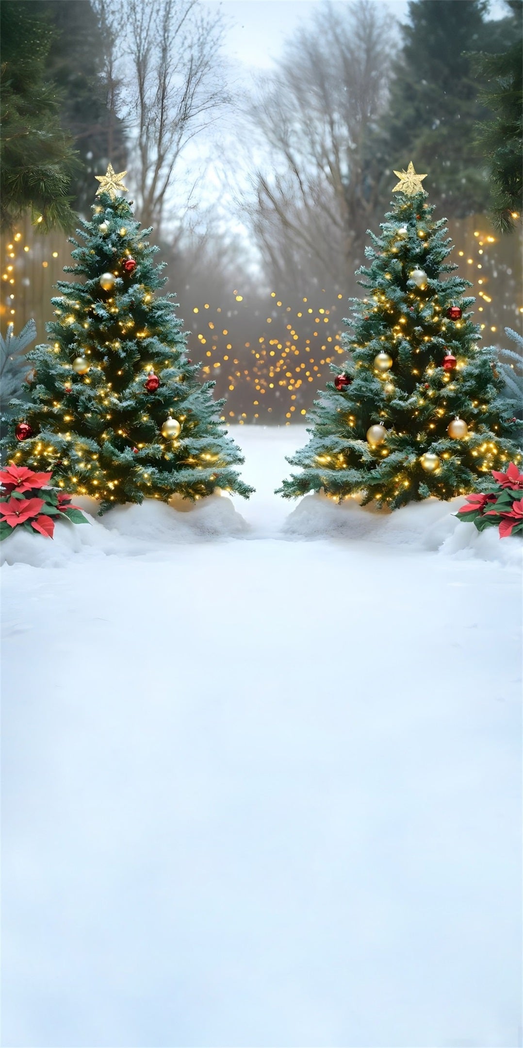 Christmas Tree Backdrop Sparkling Golden Christmas Tree High Resolution Christmas Backdrop UK MRR8-129