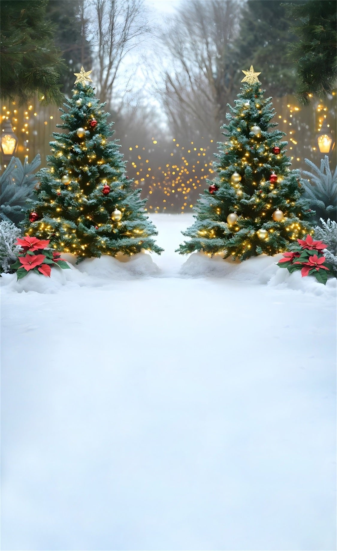 Christmas Tree Backdrop Sparkling Golden Christmas Tree High Resolution Christmas Backdrop UK MRR8-129