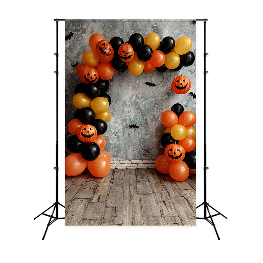 Halloween Photography Backdrop Pumpkin Balloon Bat Halloween Backdrop UK MRR8-37