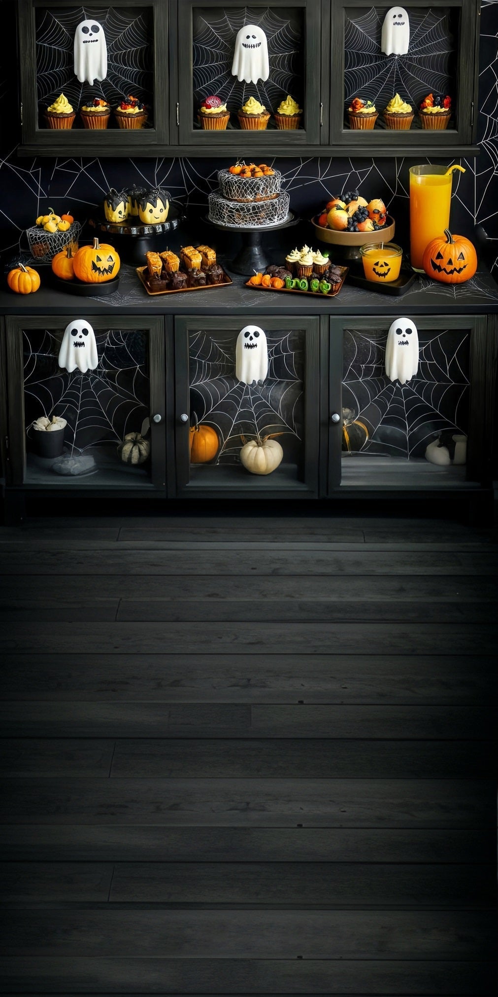 Halloween Wall Backdrop Halloween Party Dessert Table Sweep Backdrop UK MRR8-49