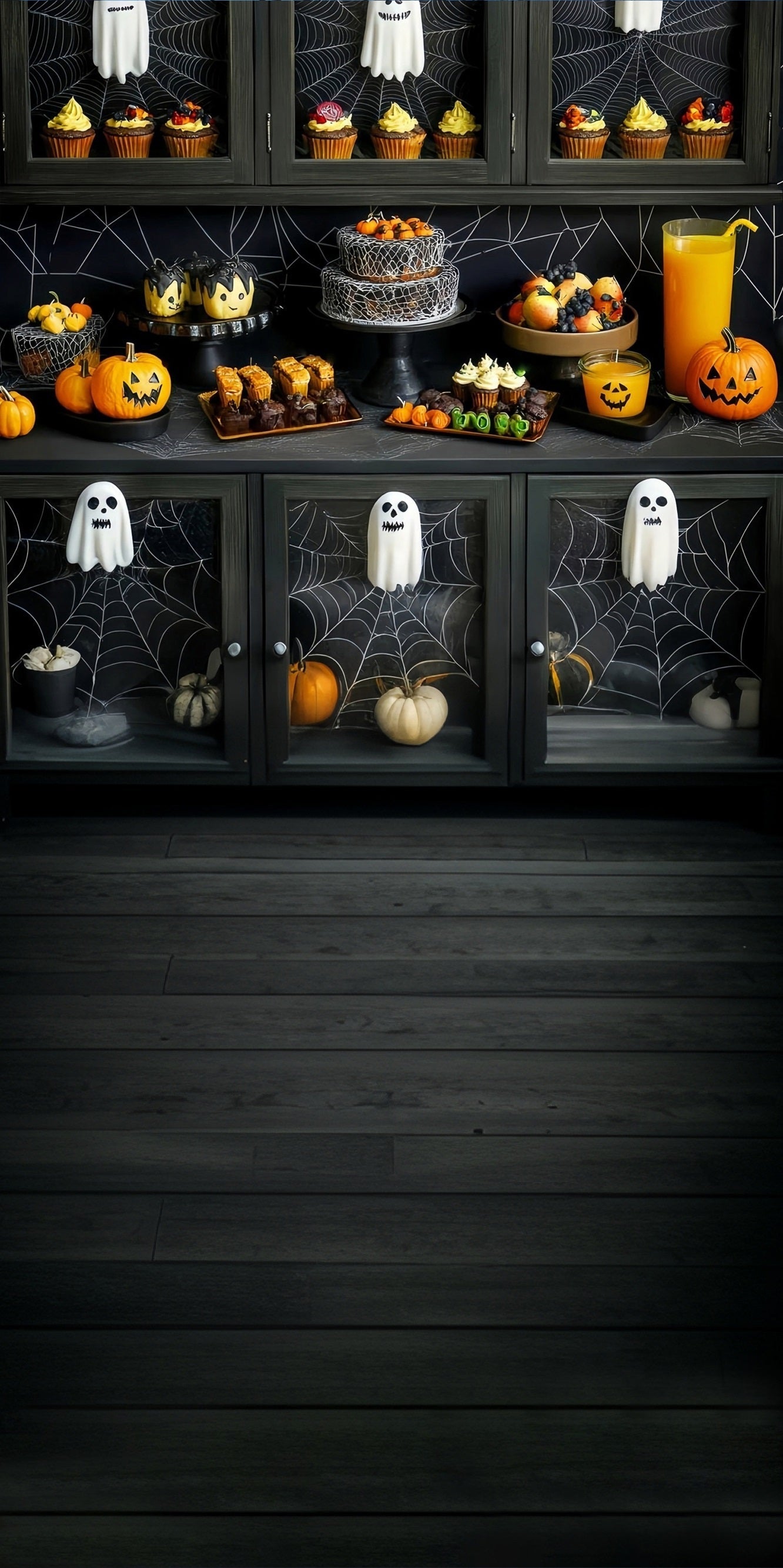 Halloween Wall Backdrop Halloween Party Dessert Table Sweep Backdrop UK MRR8-49