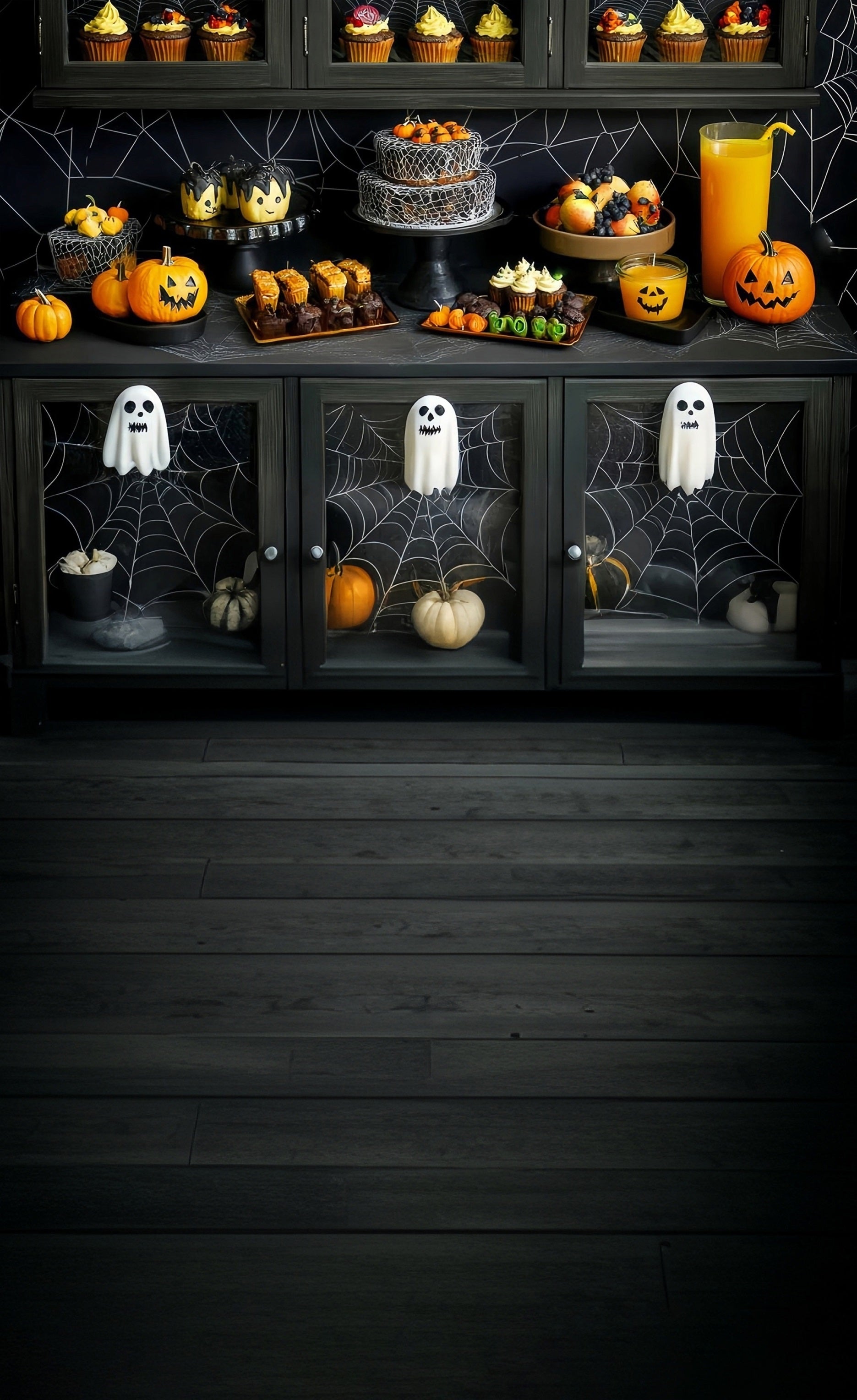 Halloween Wall Backdrop Halloween Party Dessert Table Sweep Backdrop UK MRR8-49