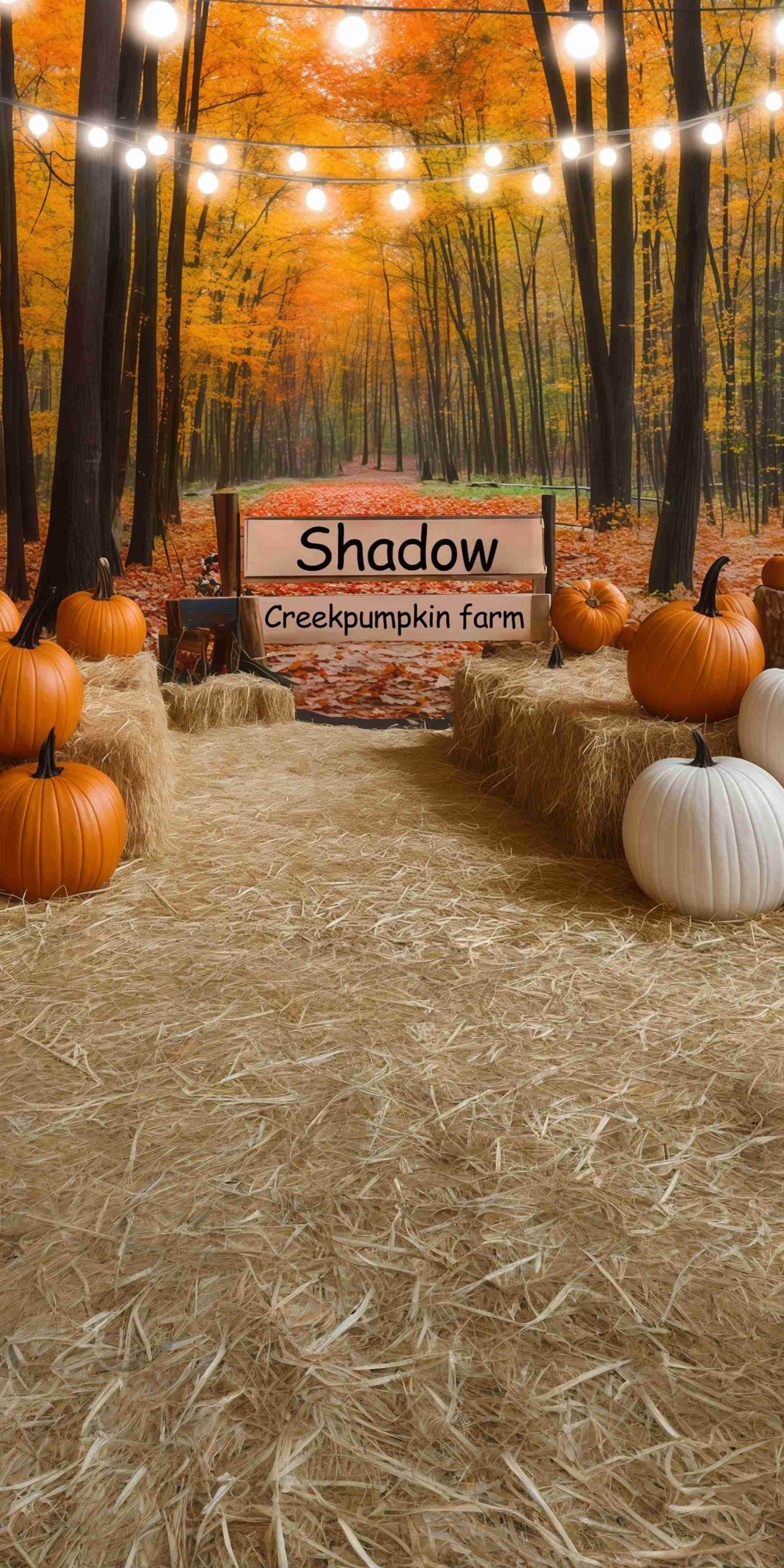 Autumn Backdrop Shadow Creek Pumpkin Farm Sweep Backdrop UK MRR8-74
