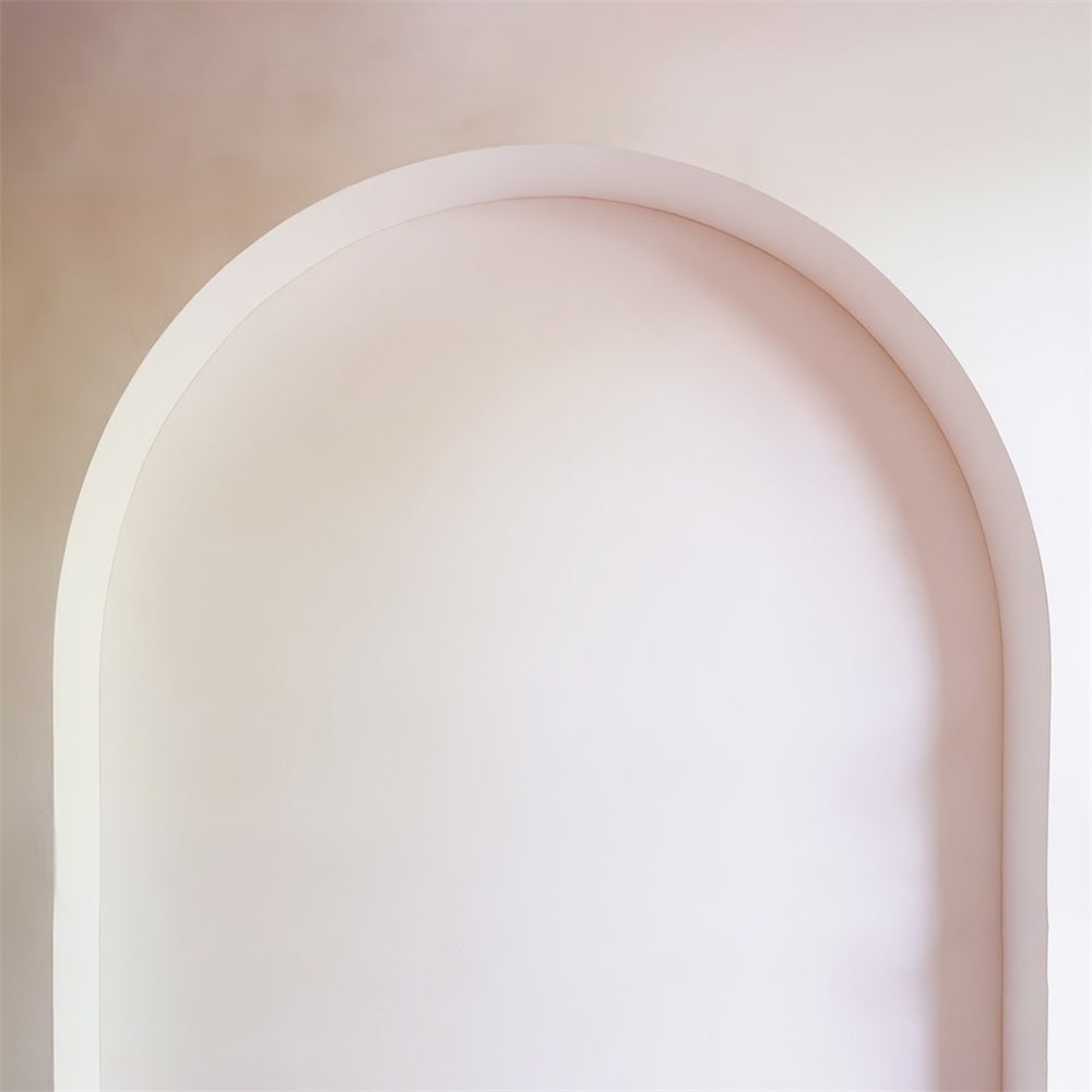 Boho Backdrop Minimalist Soft White Arch Frame Bohemian Backdrop UK MRR9-109