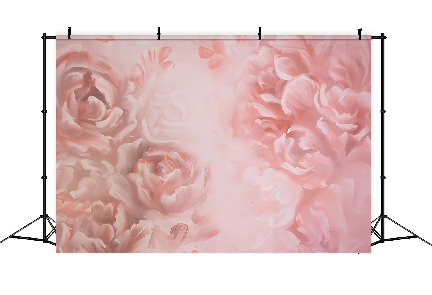 Floral Backdrop Soft Pink Blooming Petals Flower Photo Backdrop UK MRR9-111