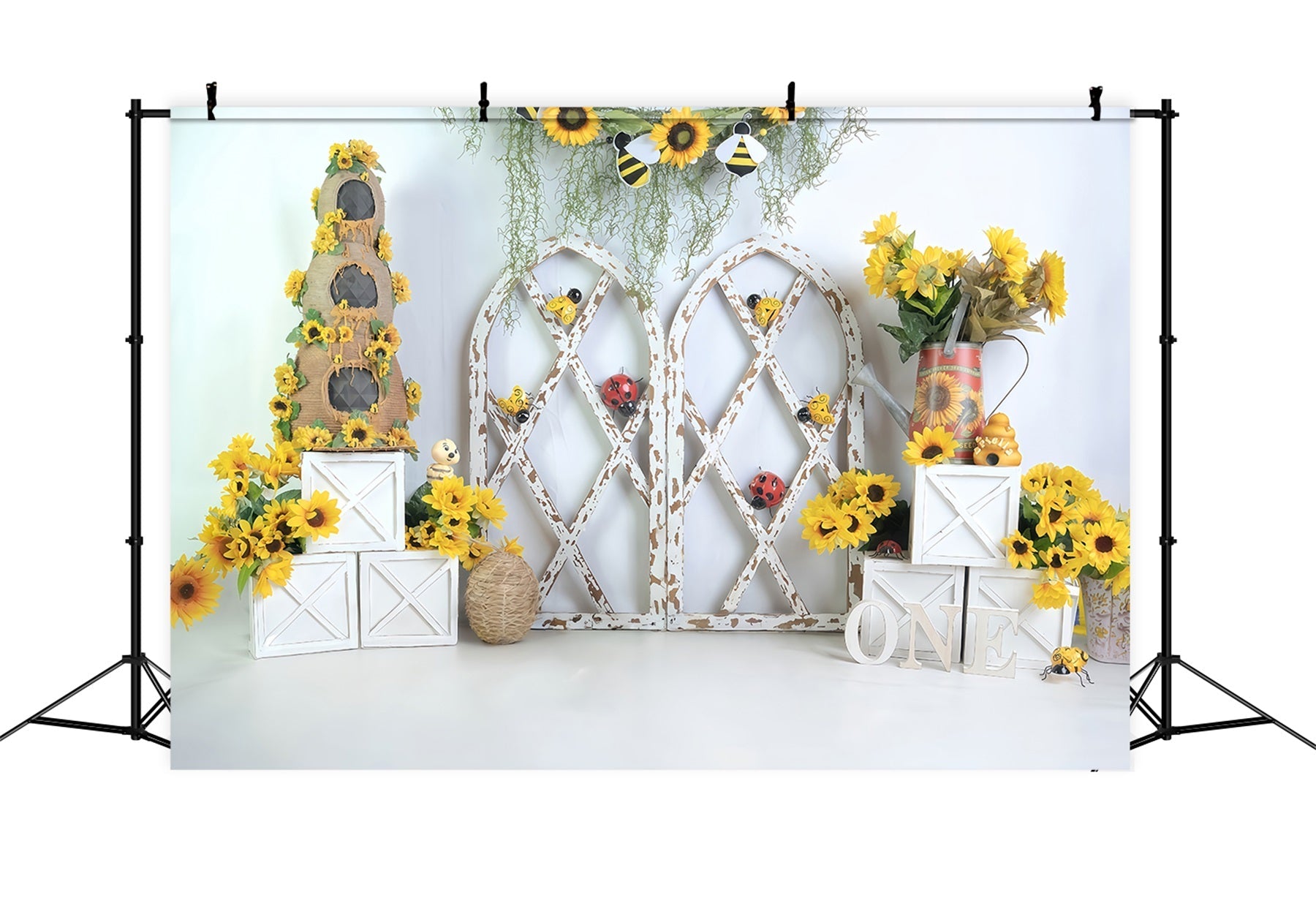 Children Backdrops Rustic Sunflower Garden Newborn Photo Backdrop UK MRR9-112