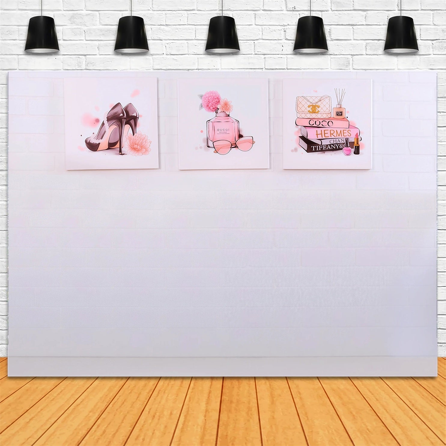 Children Backdrops Fashion Heels Perfume Books Decor newborn Backdrop UK MRR9-21