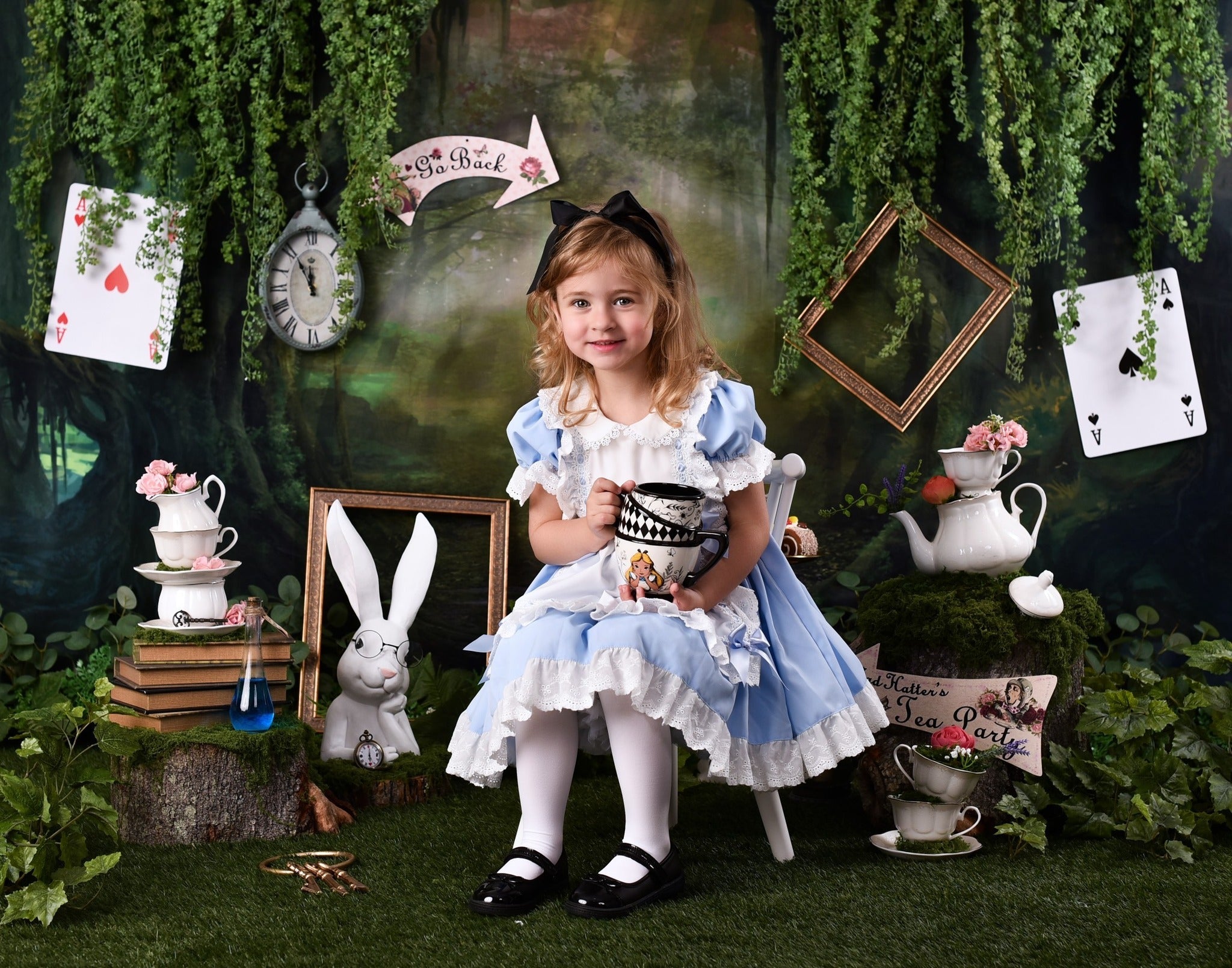 Forest Backdrop Misty Enchanted Forest Pathway Forest Photo Backdrop UK MRR9-22