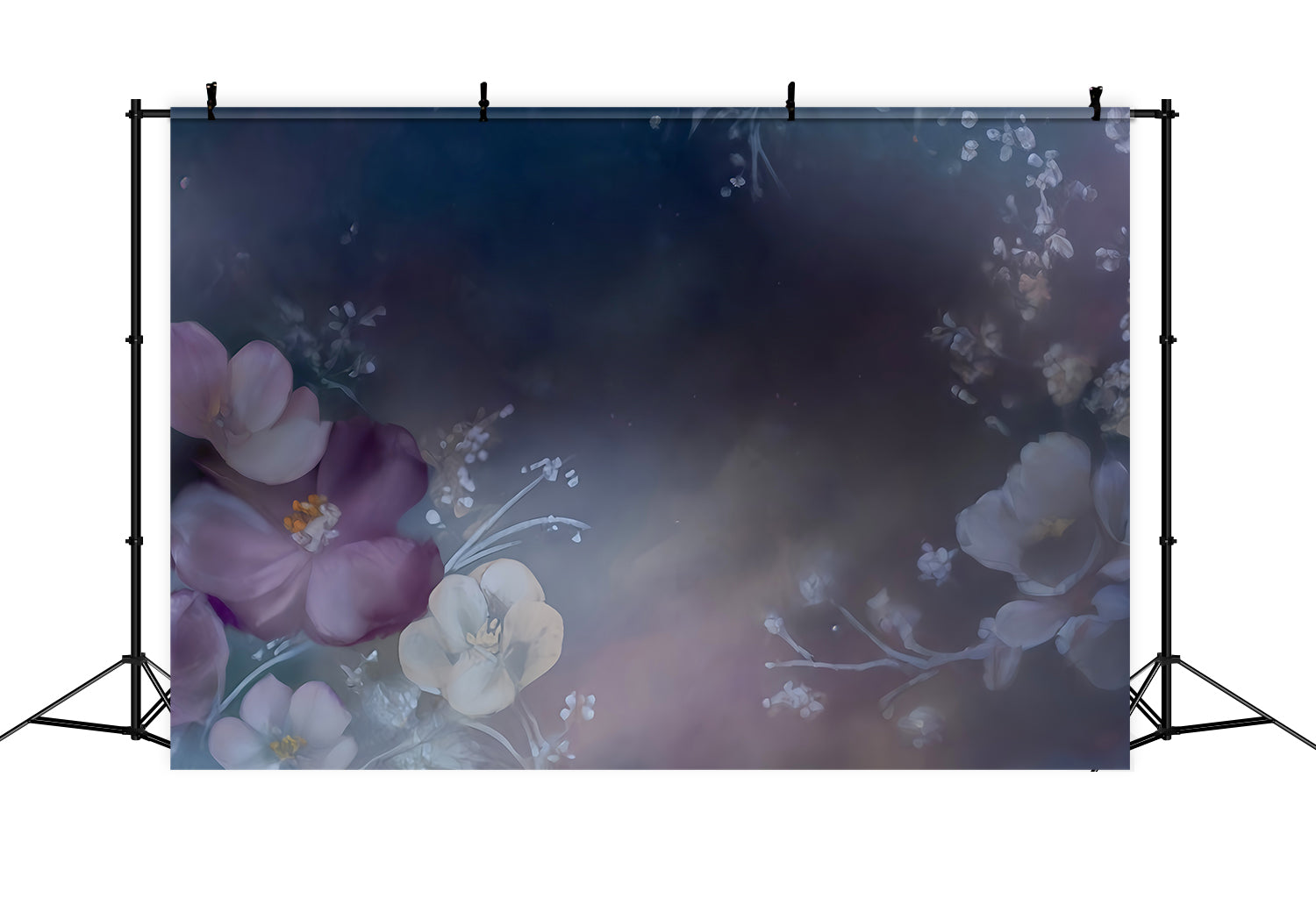 Artistic Backdrop Dark Dreamy Floral Watercolor Design Fine Art Backdrops UK MRR9-56