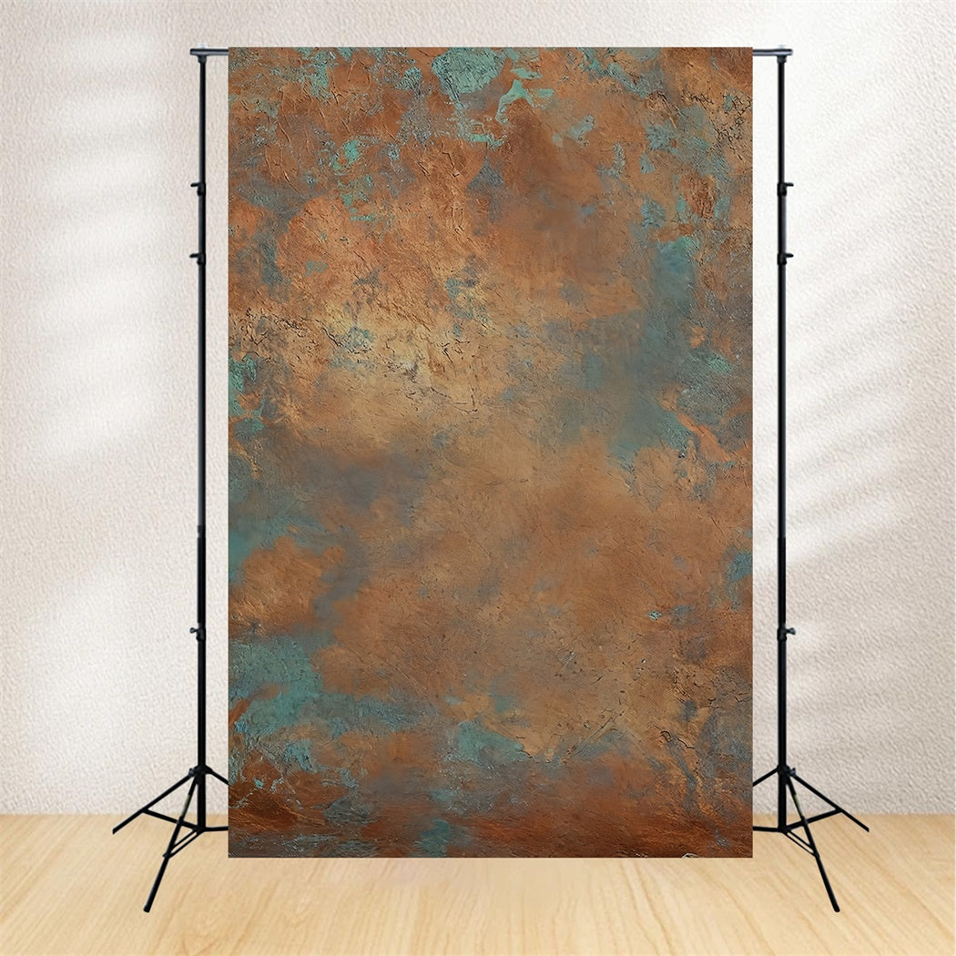 Painting Backdrop Textured Copper Patina Wall Fine Art Backdrop UK MRR9-67
