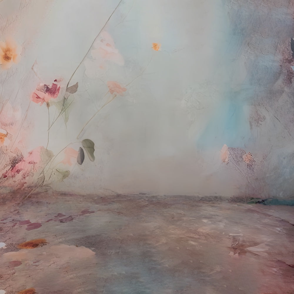 Fine Art Backdrops Soft Pastel Flower Field Artistic Backdrop UK MRR9-71