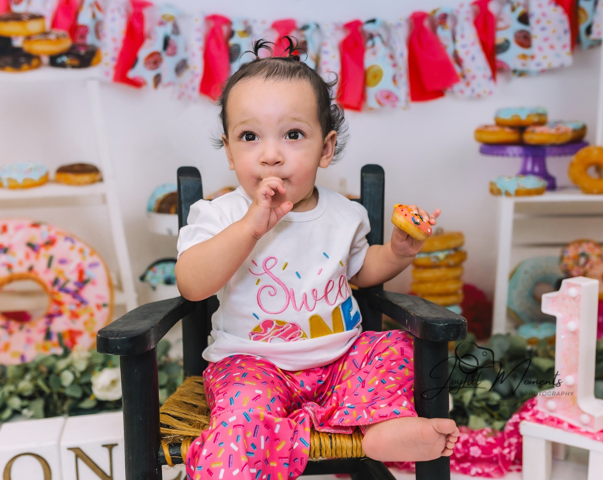 Cake Smash Backdrop Colorful Donut Dessert Party Setup Birthday Photo Backdrop UK MRR9-8