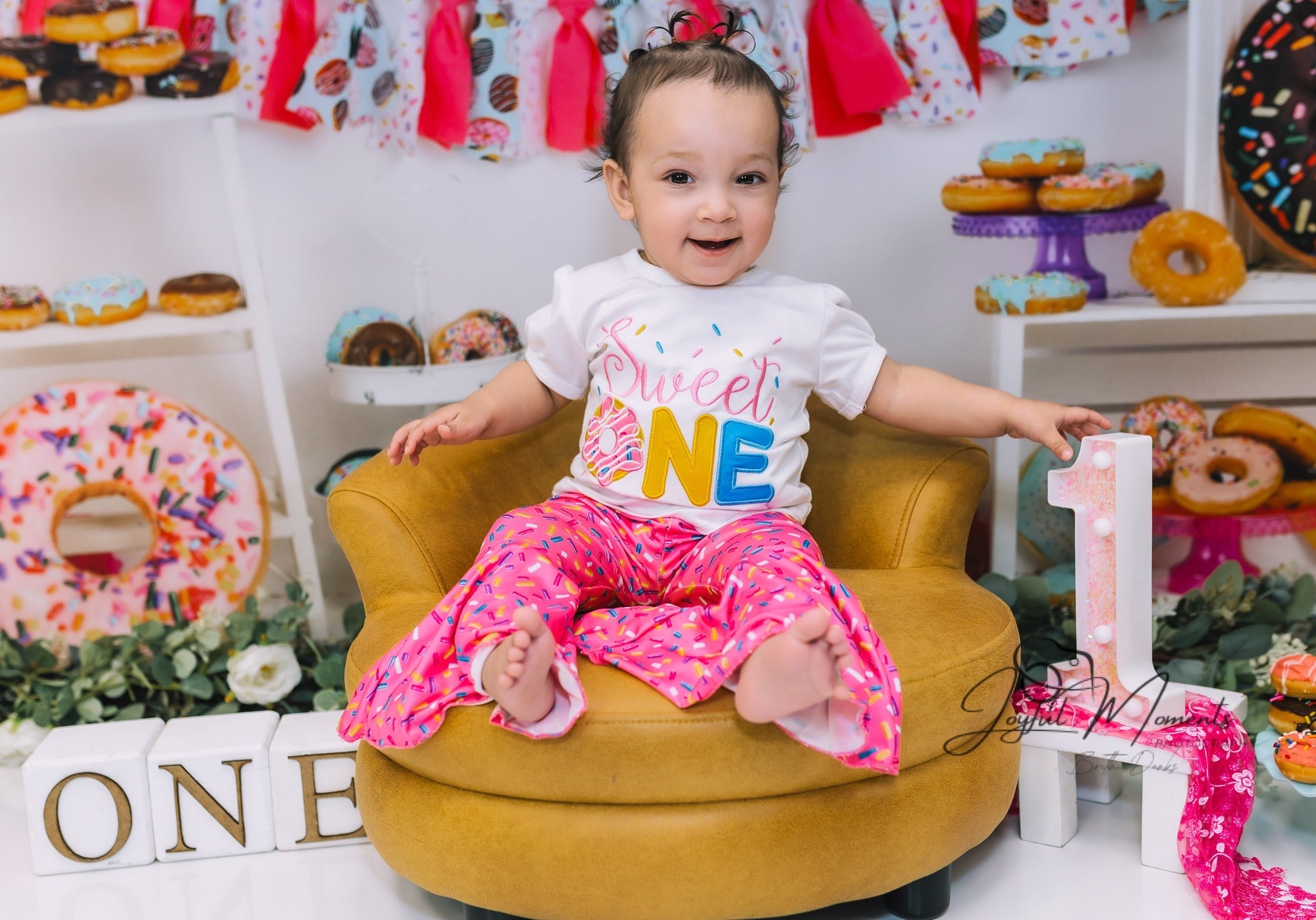 Cake Smash Backdrop Colorful Donut Dessert Party Setup Birthday Photo Backdrop UK MRR9-8