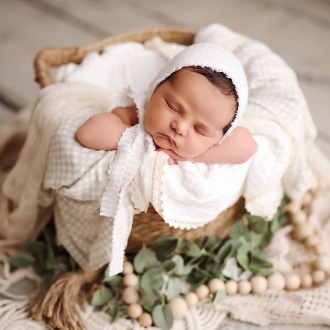 DBackdrop Handmade woven basket newborn child photography props SYPJ8