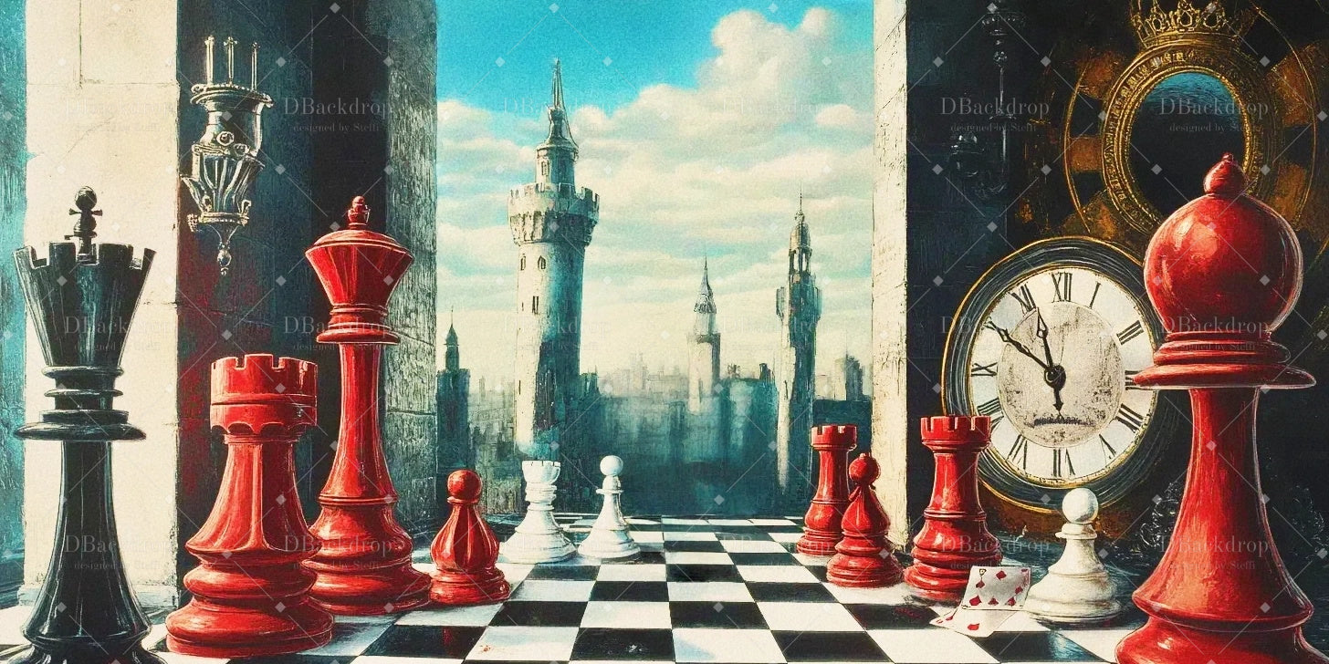 Large Stage Backdrops Queen's Game School Play Backdrop UK CSH59-T17