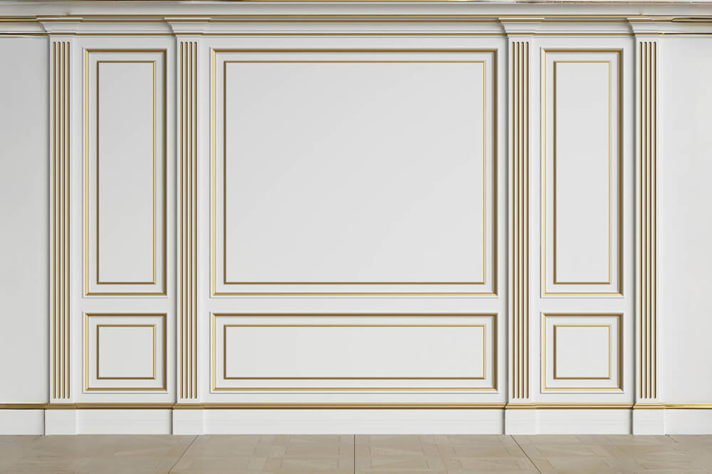 Interior White Retro Wall Photography Backdrop UK RR6-89
