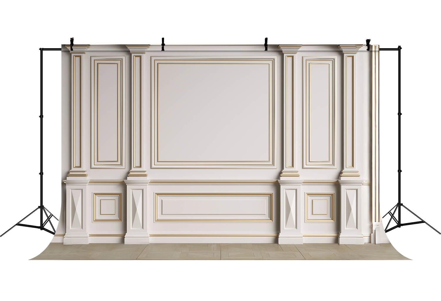 Empty Room Interior White Retro Wall Backdrop UK RR6-90