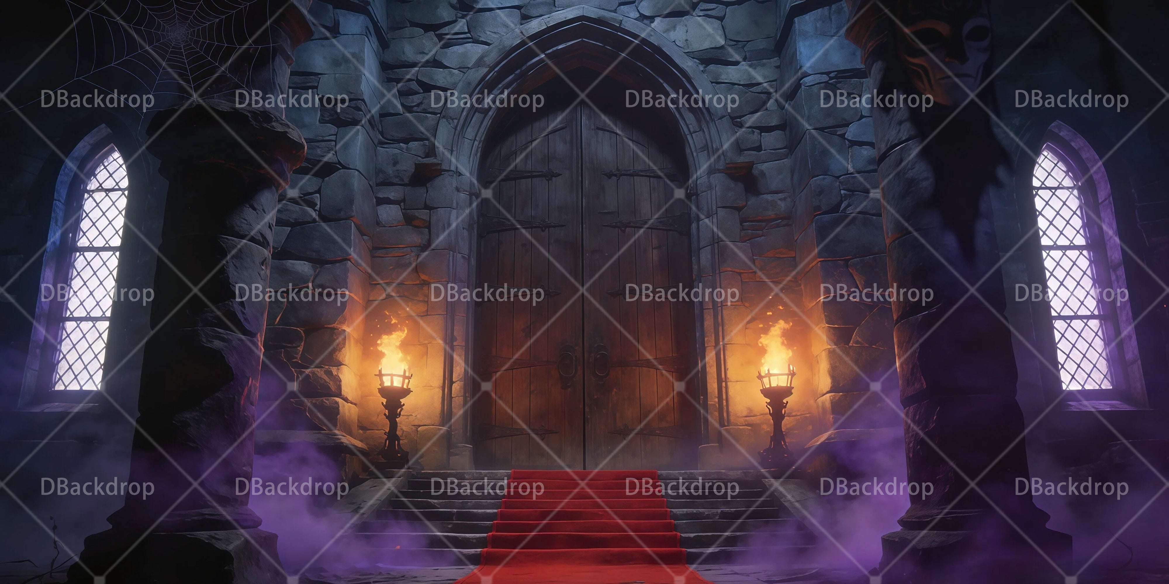 Theater Backdrop Castle Entrance Stage Backdrops For Sale UK RR65-T116
