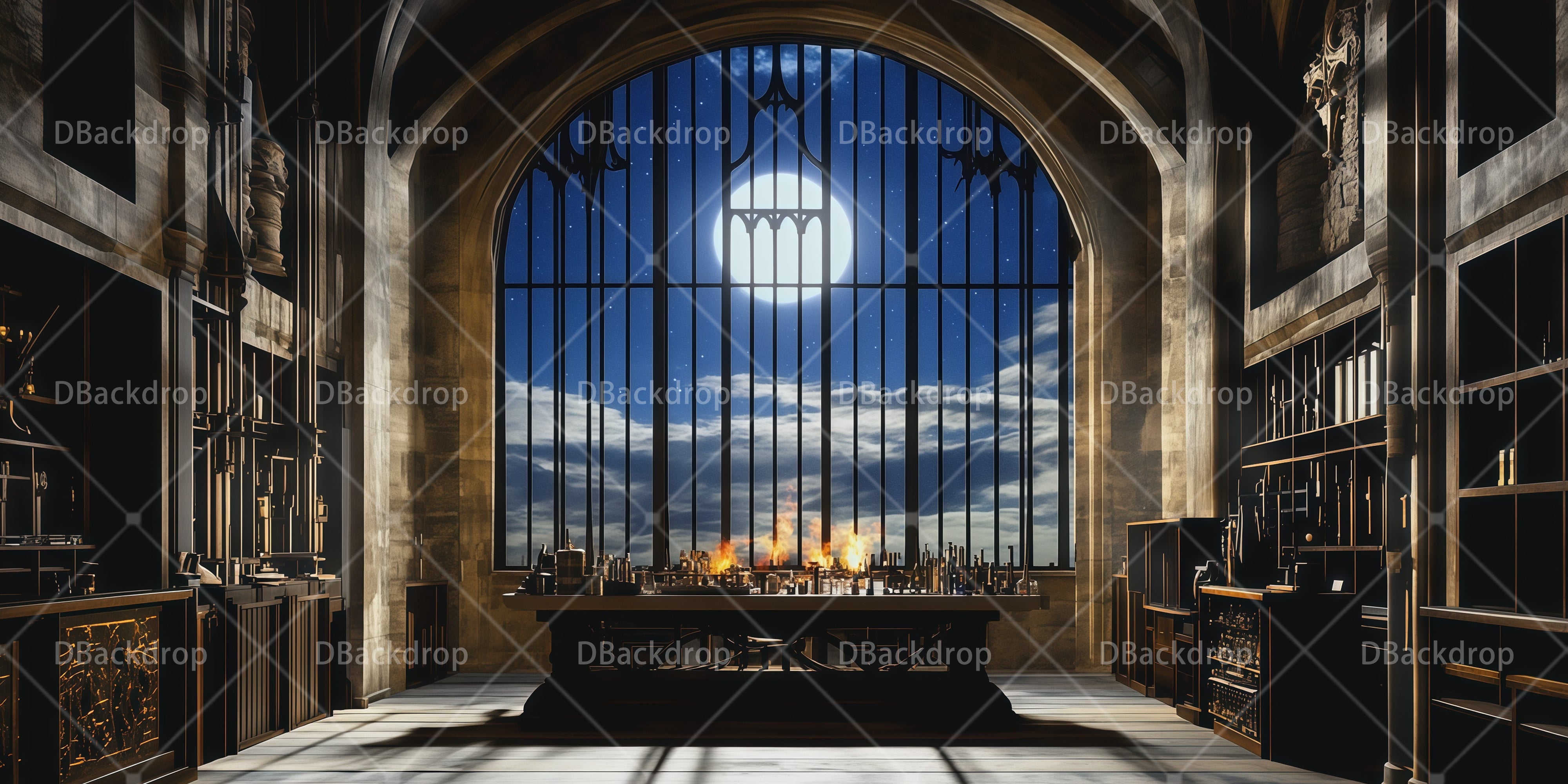 School Play Backdrops Scientist Lab Performance Backdrop UK RR65-T120