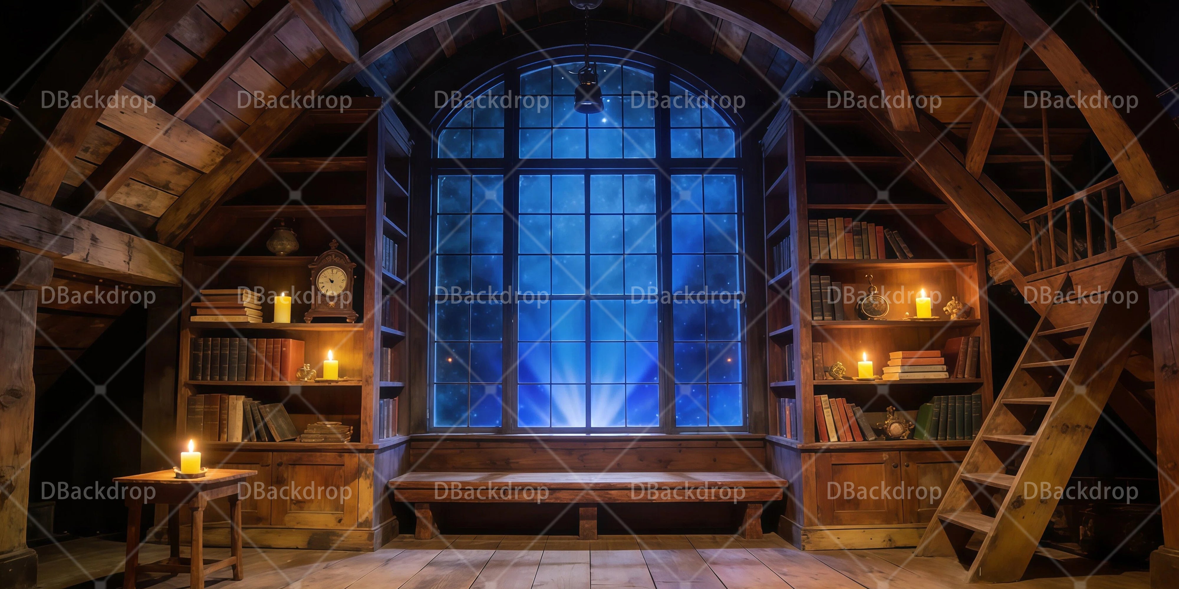 Stage Backdrops For Sale Mysterious Attic Theater Backdrop UK RR65-T18