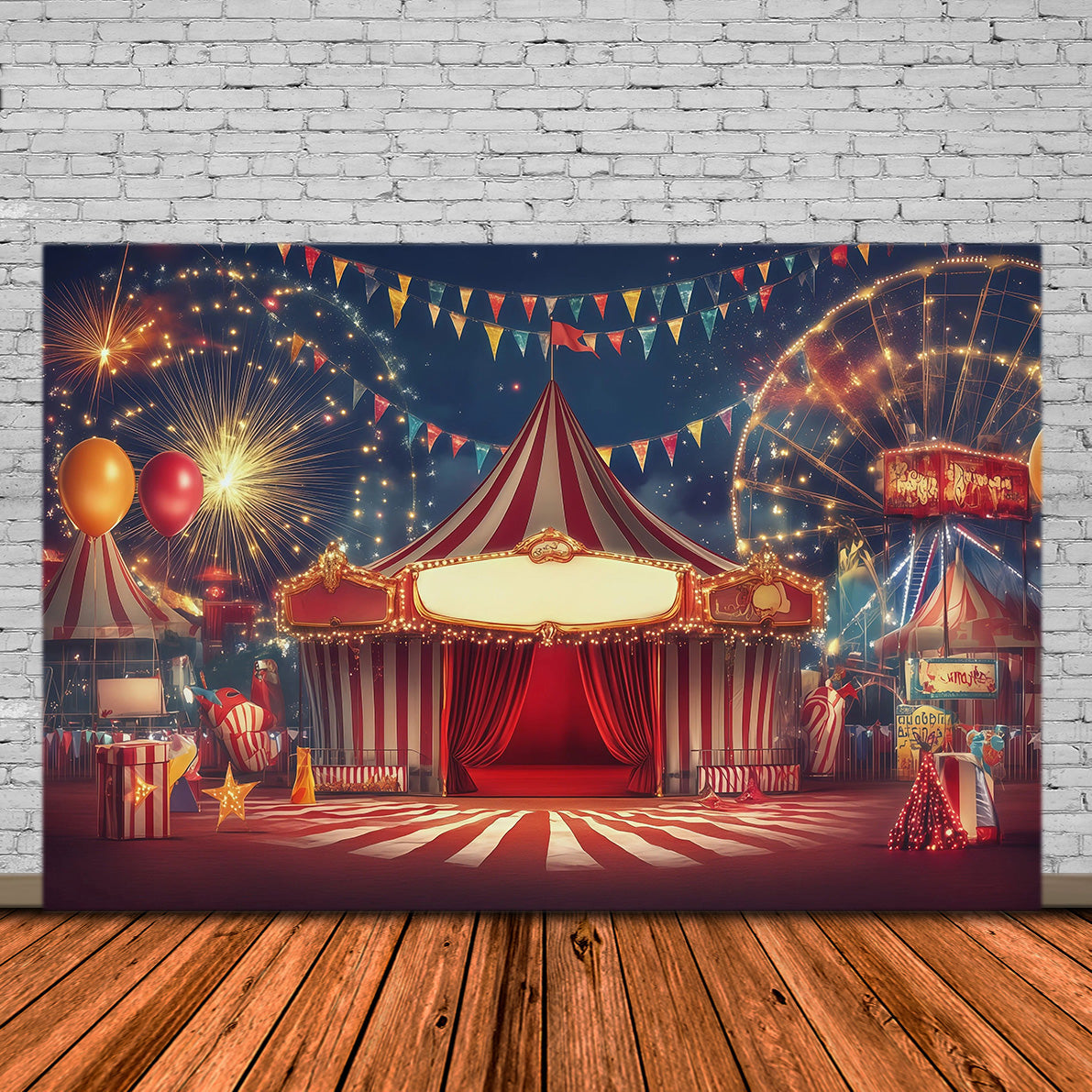 Halloween Backdrops For Pictures Firework Carnival Entrance Halloween Circus Backdrop UK RR67-138