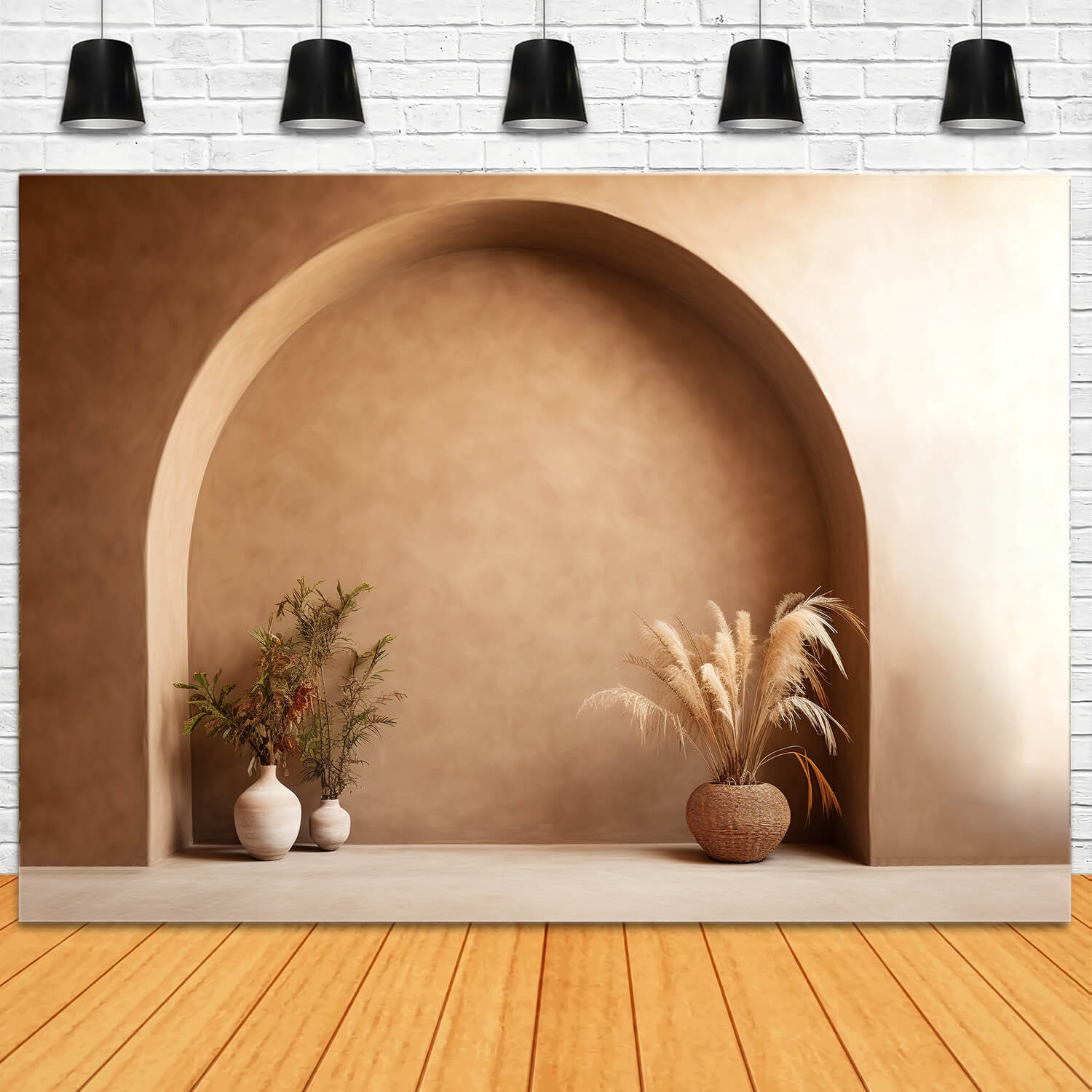Earthy Arch Boho Photography Backdrop UK RR7-20