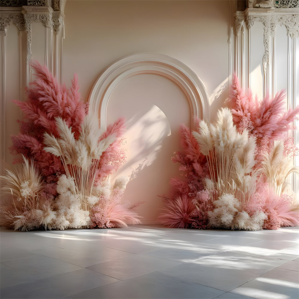 Sunset Hues Bohemian Wedding Arch Backdrop UK RR8-492