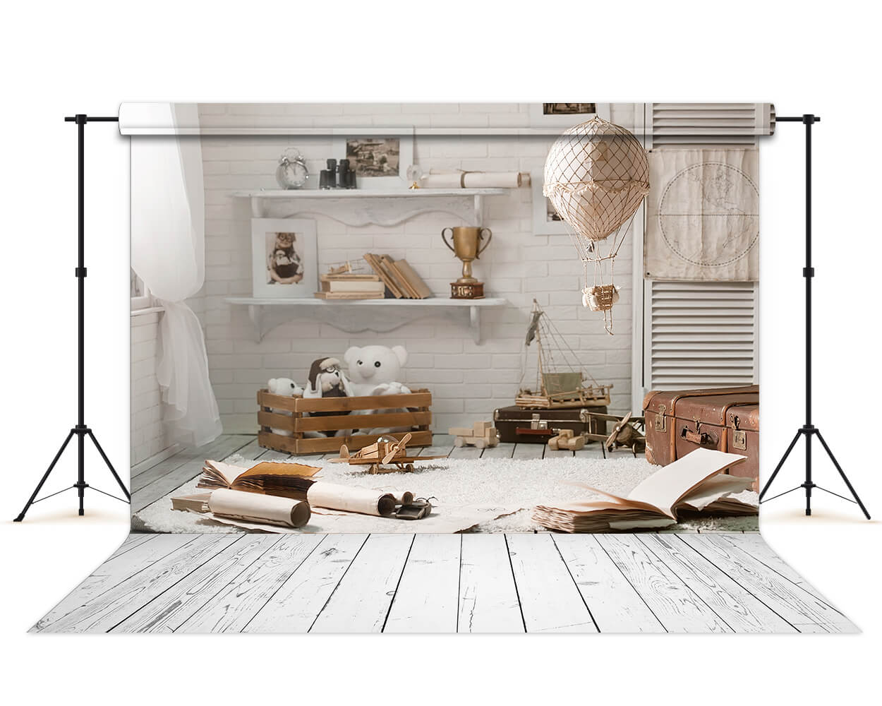 Children Room Interior Travel Tourism Backdrop for Photo Booth SH-720