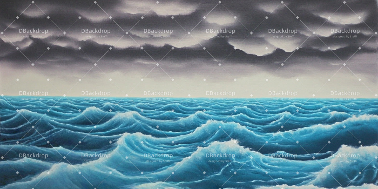 Theater Stage Backdrop Surging Sea Theatre Stage Backdrop UK CSH59-T65