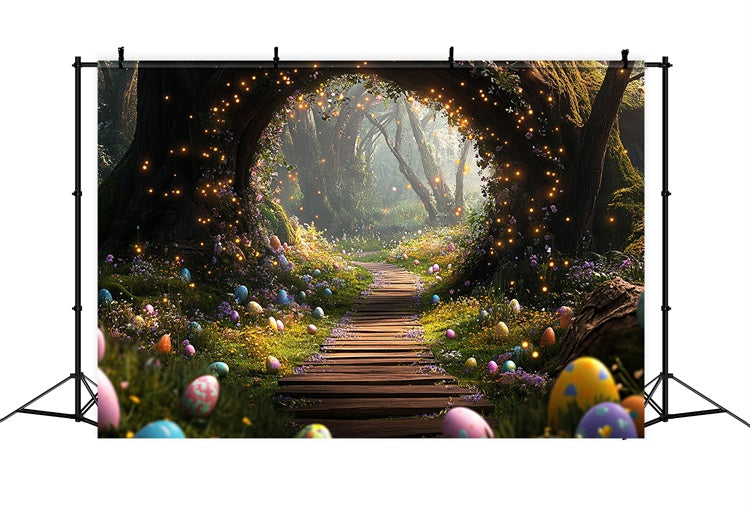 Easter Photo Backdrop Ideas Enchanted Egg Hunt Path Backdrop UK TWW3-1