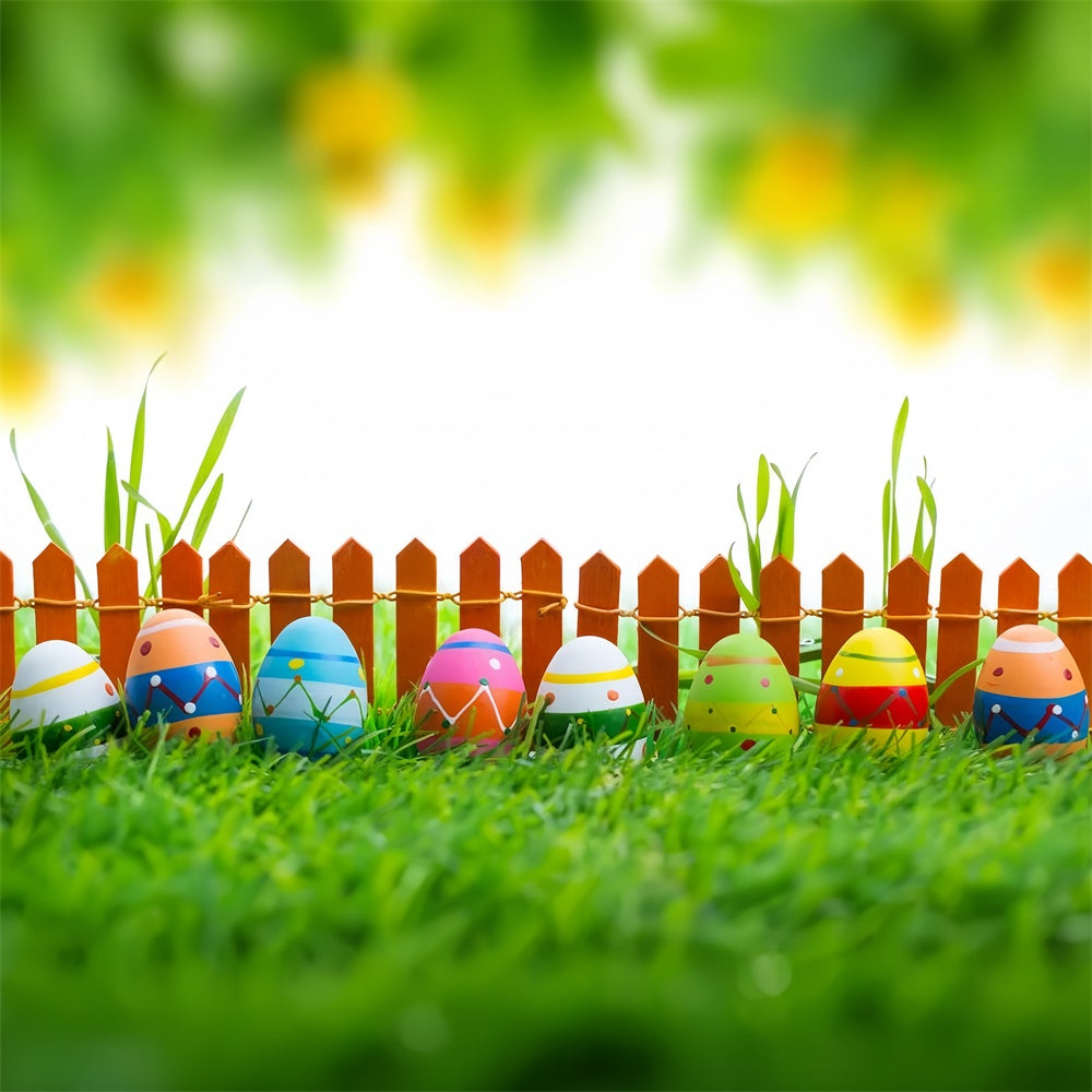 Easter Photo Backdrop Vibrant Painted Egg Display Backdrop UK TWW3-19