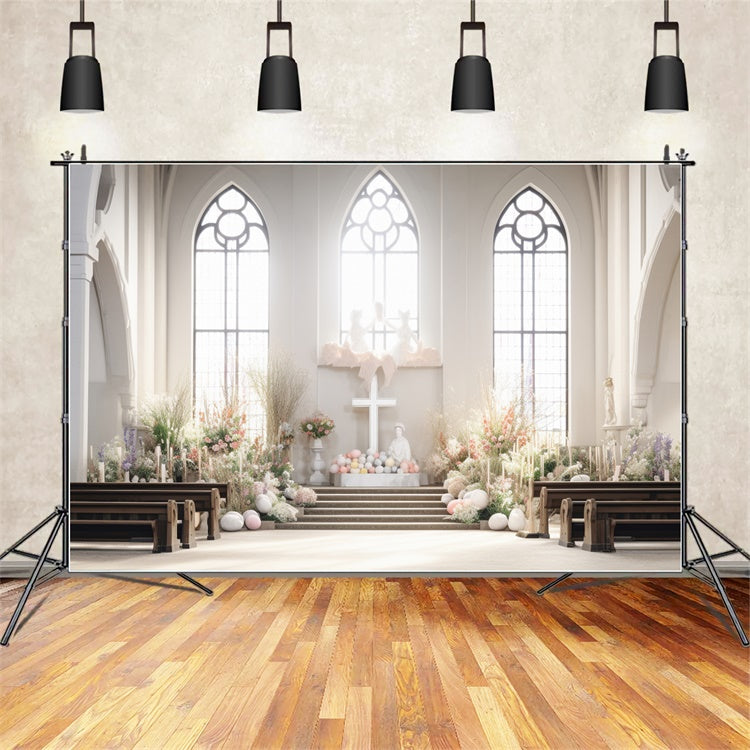 Easter Backdrops For Church Elegant Church Floral Backdrop UK TWW3-32