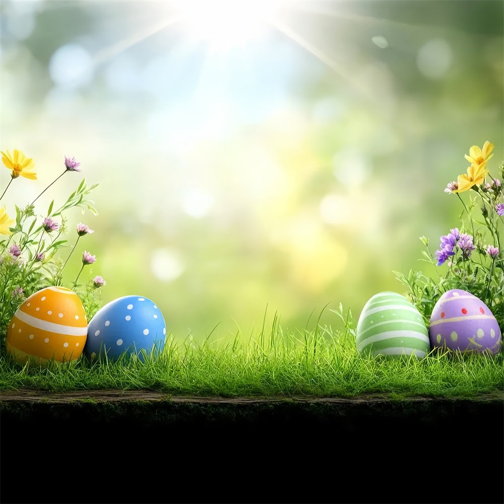 Easter Backdrops Photography Wildflower Meadow Egg Backdrop UK TWW3-40