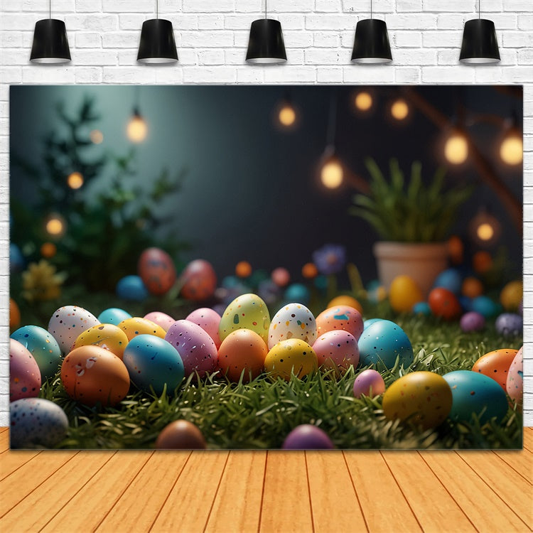 Easter Egg Backdrop Magical Easter Night Glow Backdrop UK TWW3-42