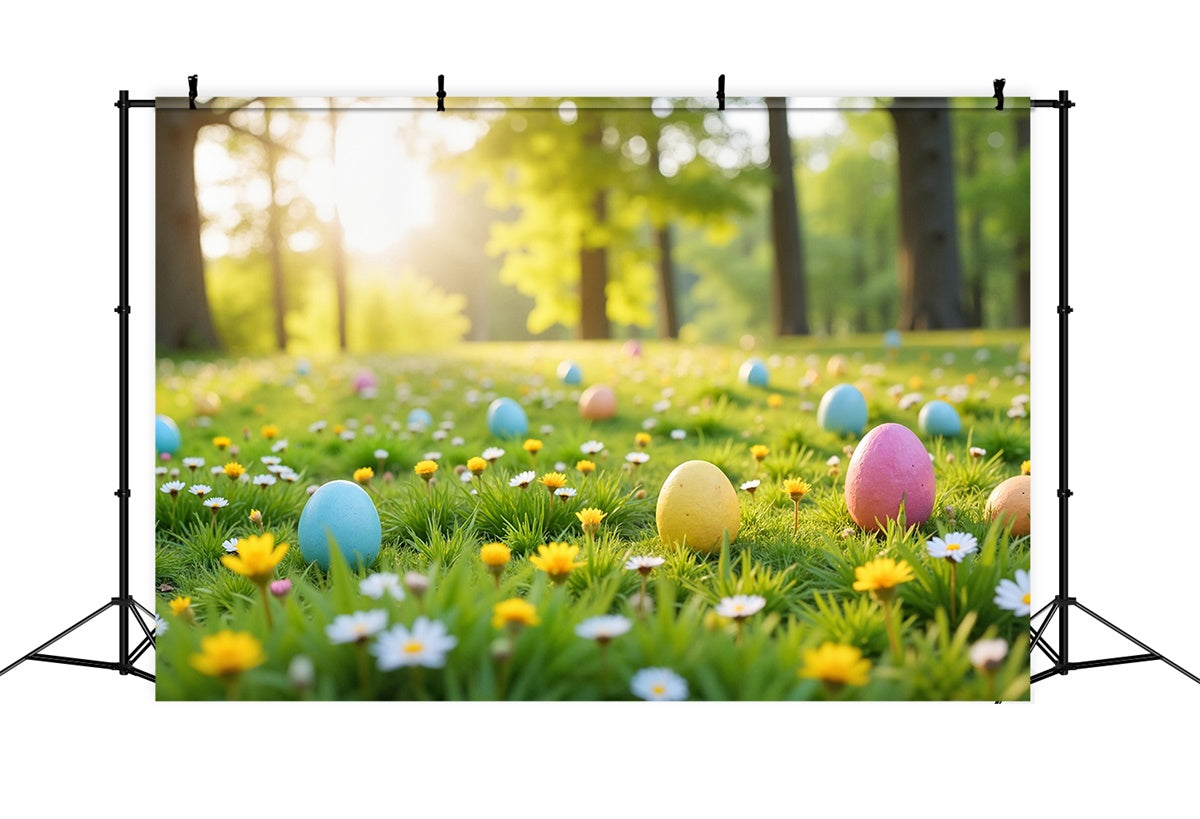 Photography Easter Backdrop Whimsical Woodland Egg Backdrop UK TWW3-44