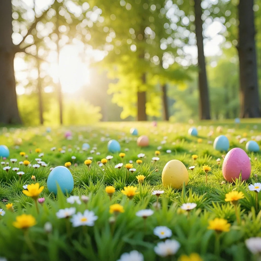 Photography Easter Backdrop Whimsical Woodland Egg Backdrop UK TWW3-44
