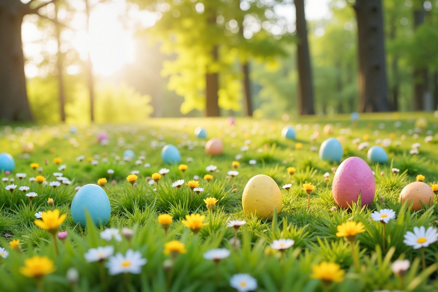 Photography Easter Backdrop Whimsical Woodland Egg Backdrop UK TWW3-44