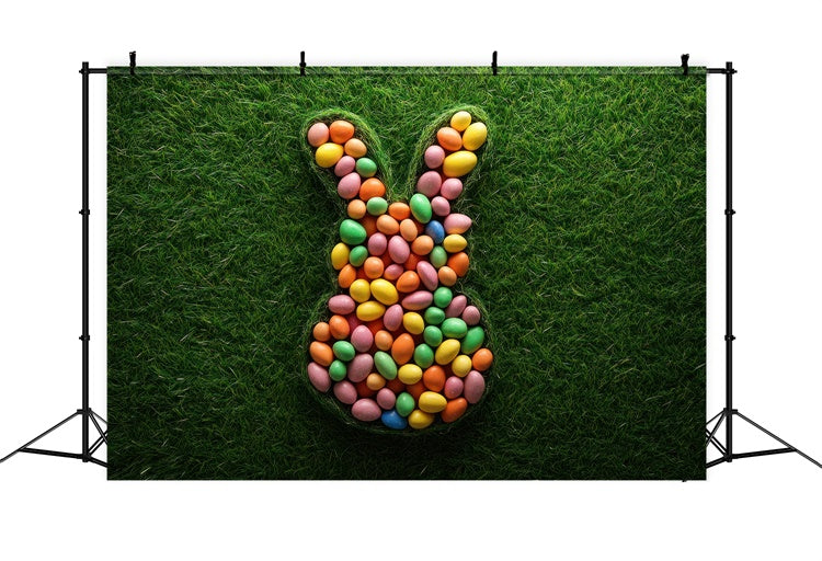 Easter Photo Backdrop Ideas Fun Bunny Egg Pattern Backdrop UK TWW3-46