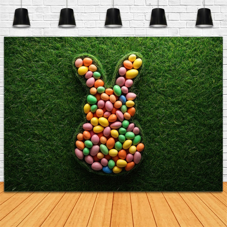 Easter Photo Backdrop Ideas Fun Bunny Egg Pattern Backdrop UK TWW3-46